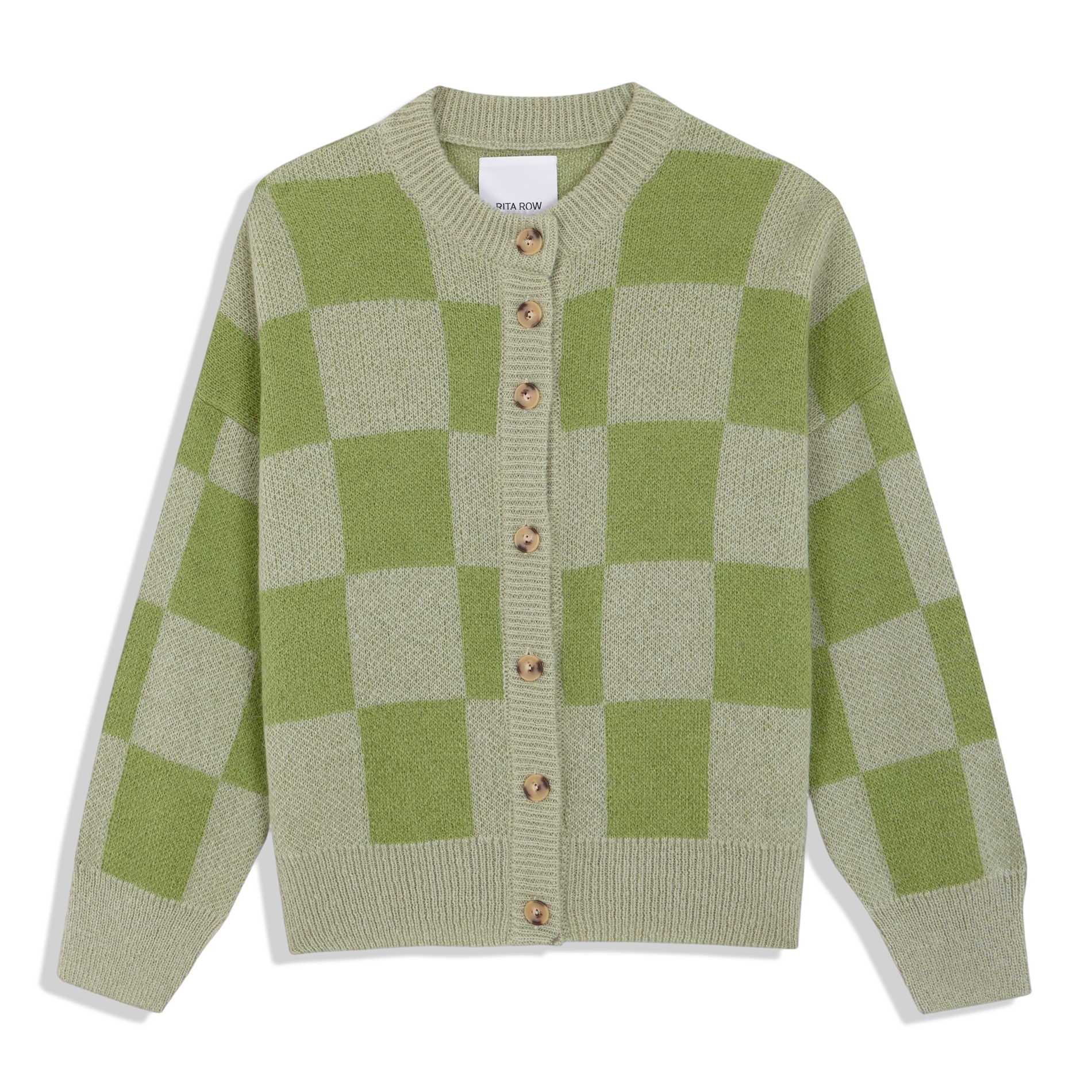 ORLA - Cardigan ample à carreaux | Vert