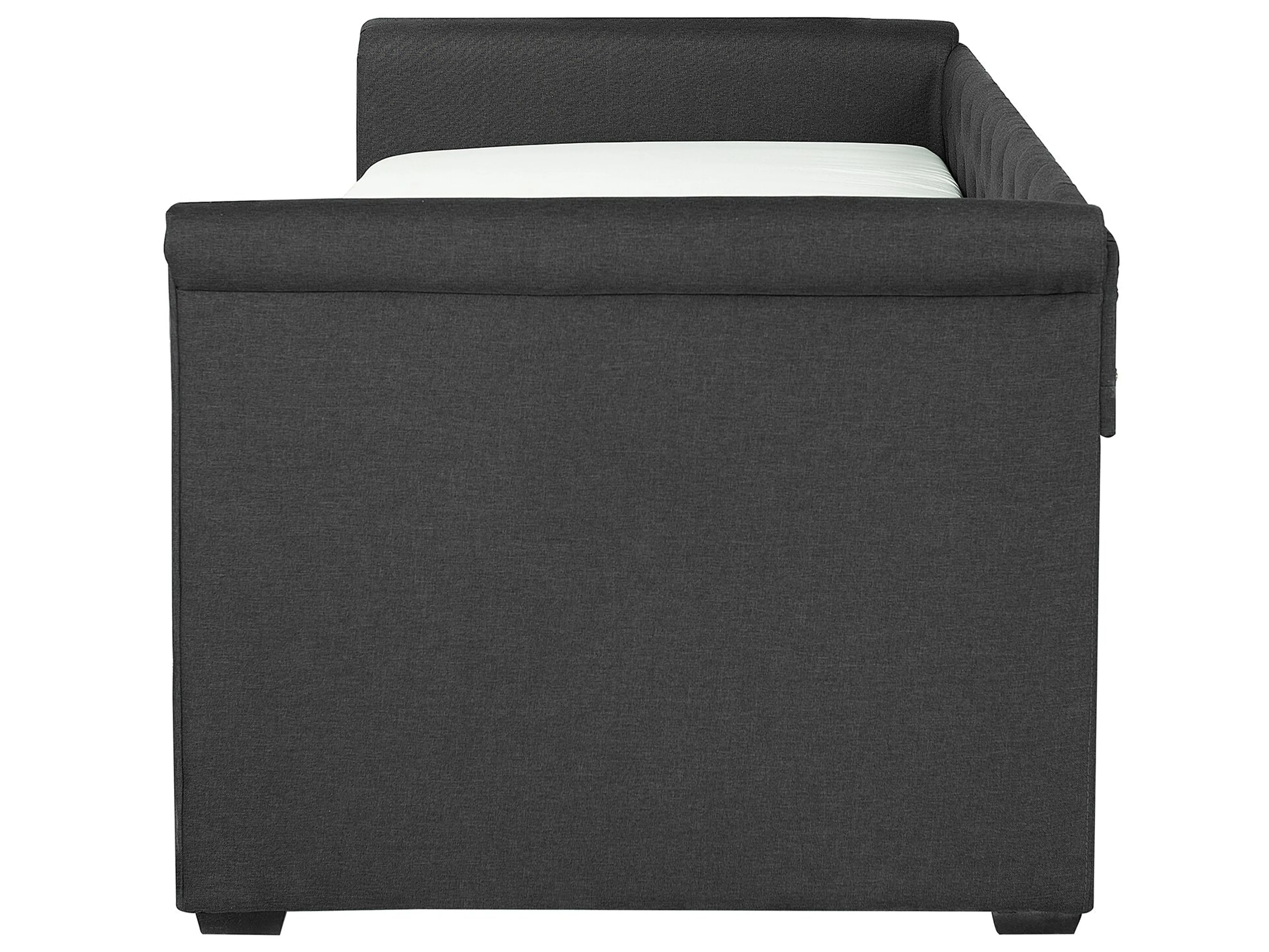 Onderschuifbed Stof LIBOURNE 80 x 200 cm Donkergrijs