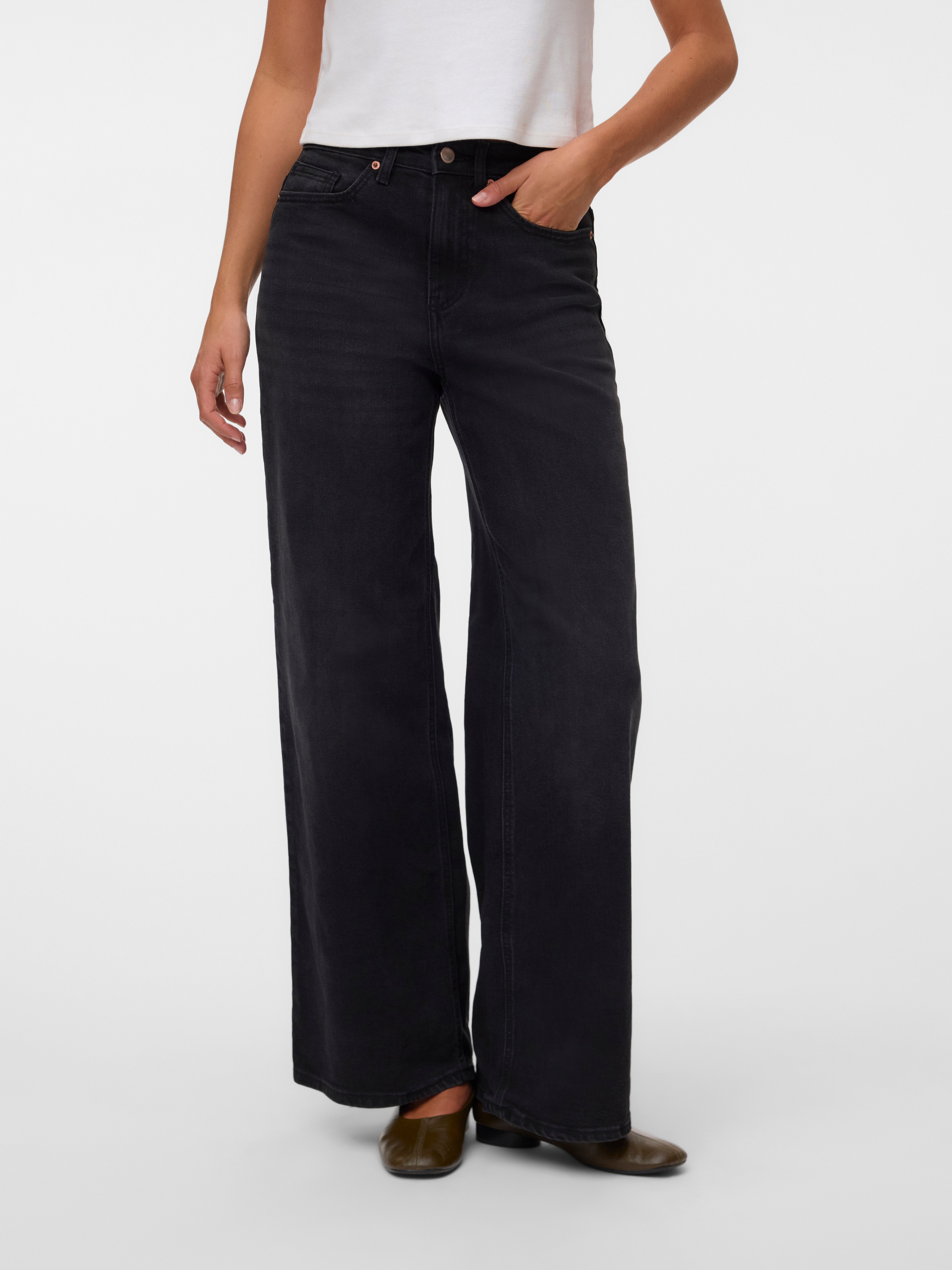 VMOLIVIA High rise Wide leg fit Jeans