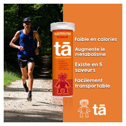 Boisson Electrolytes Tā Energy Tropical - 12 pastilles