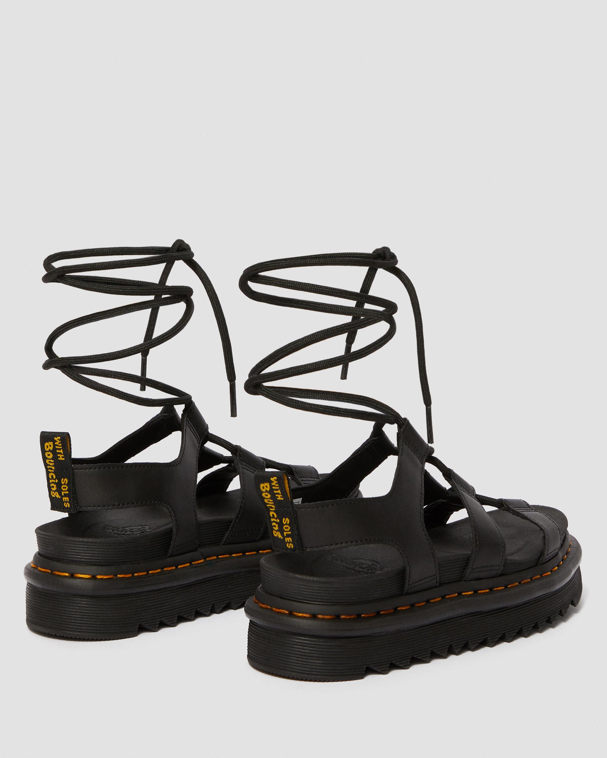 Nartilla Hydro Leder Gladiator Schnürsandalen