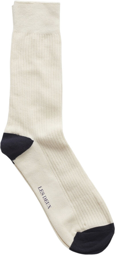 Les Deux William 2-Pack Socks Råhvid