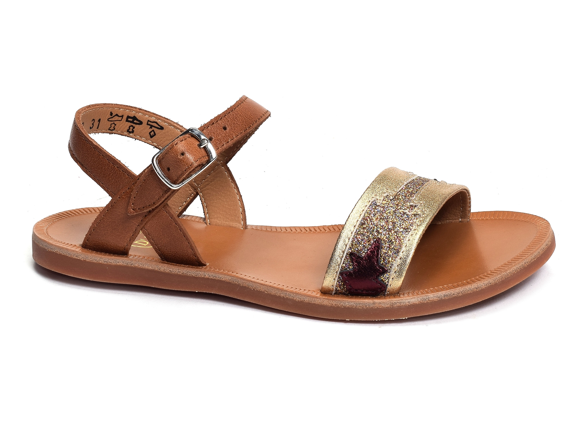 Plagette zia camel or