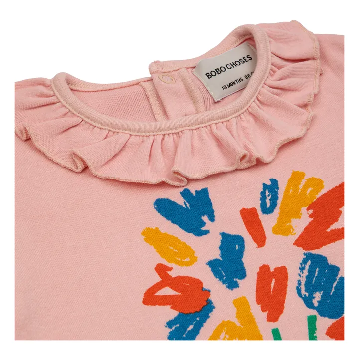 Bobo Choses Body Coton Bio Feux d'Artifices | Rose