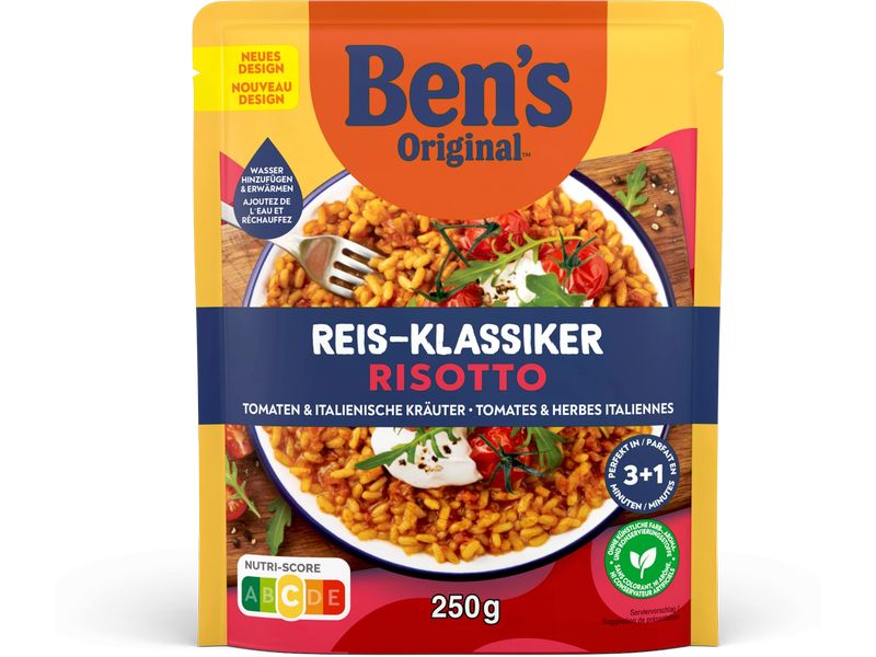 Ben's Original Fertiggericht Risotto Tomaten und italienisc Schnell zubereitetes Reisgericht