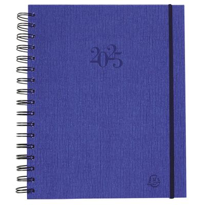 Agenda spiralé Napura La Journée Planifiée 22W - 1 jour par page - 18,5 x 22,5 cm - disponible dans différentes couleurs - Exacompta