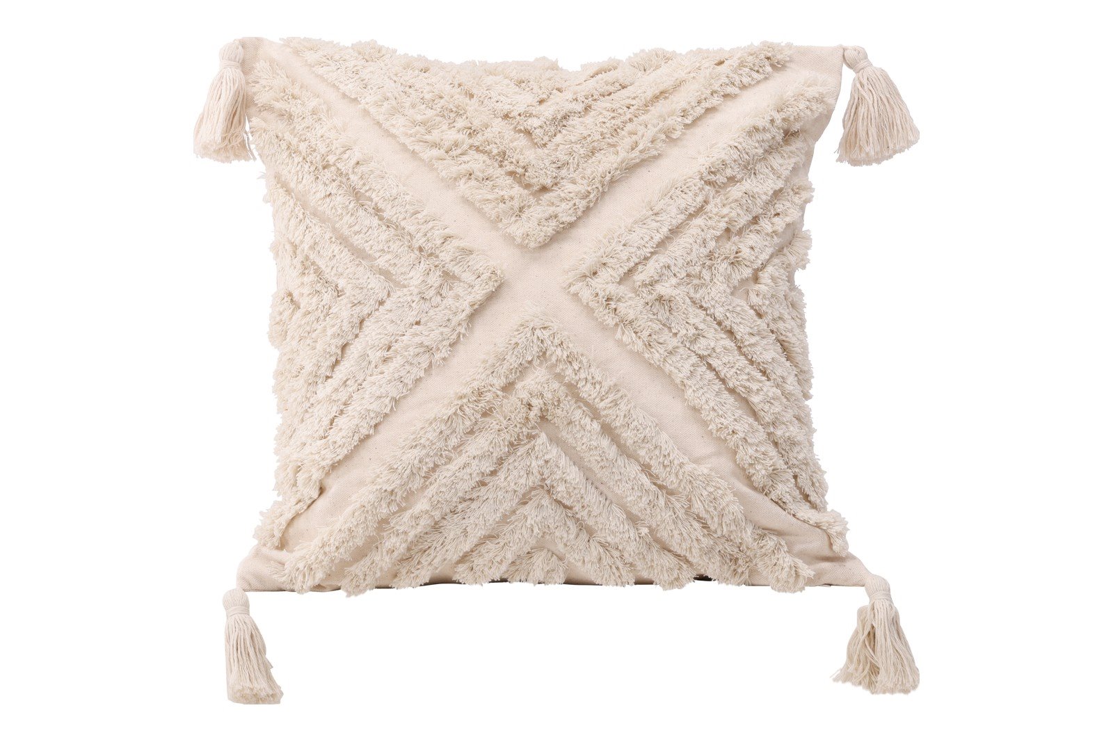 Lovis putetrekk 45x45cm, offwhite