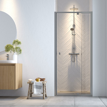 Sealskin Hooked verstelbare draaideur voor douche nis 90x200 cm chroomkleur