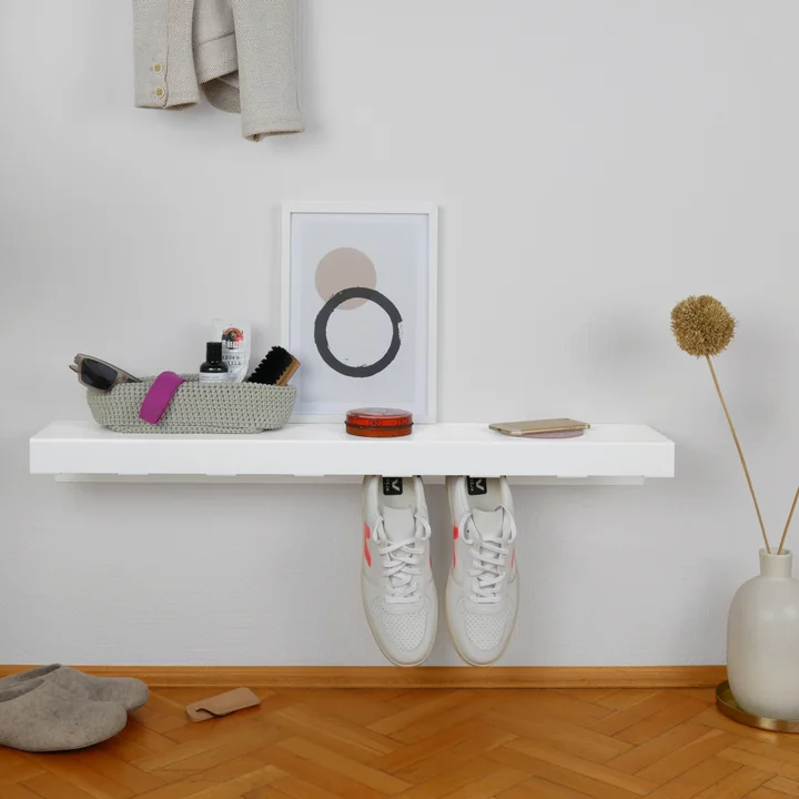 vonbox - Schuhregal Hang On, weiss (RAL 9016)