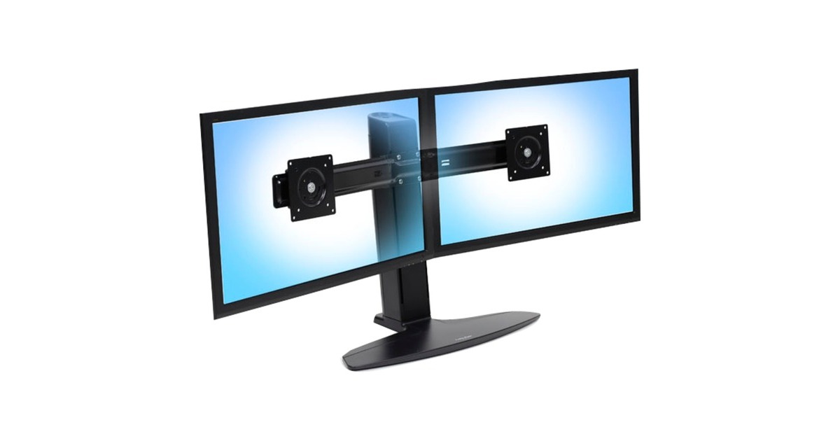 ErgotronNeo-Flex Dual Monitor Stand voet  (Zwart)