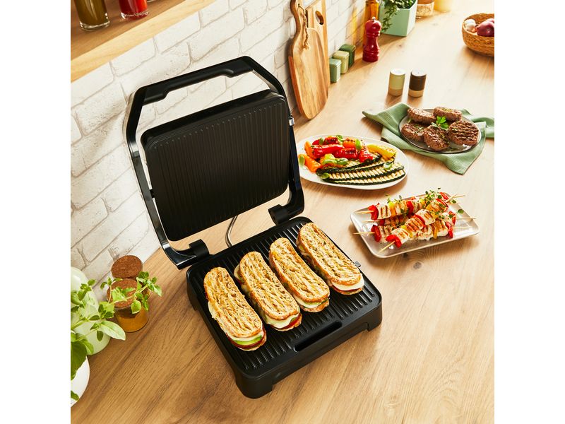 Tefal Kontaktgrill Inicio Classic GC2718 2000 W Paninitoaster und Grill für verschiedene und einfache Gerichte