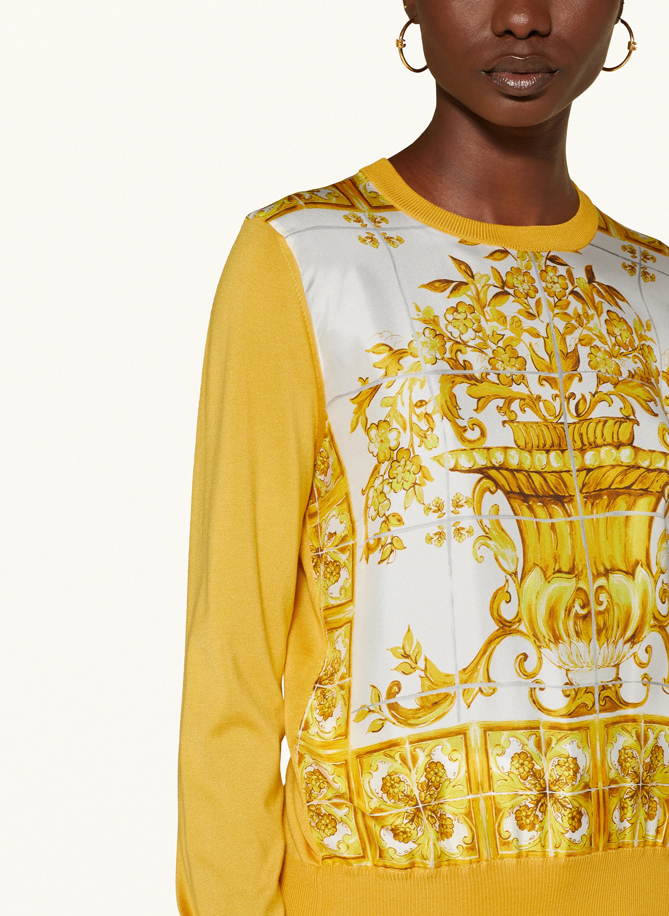 DOLCE & GABBANA Pullover im Materialmix
