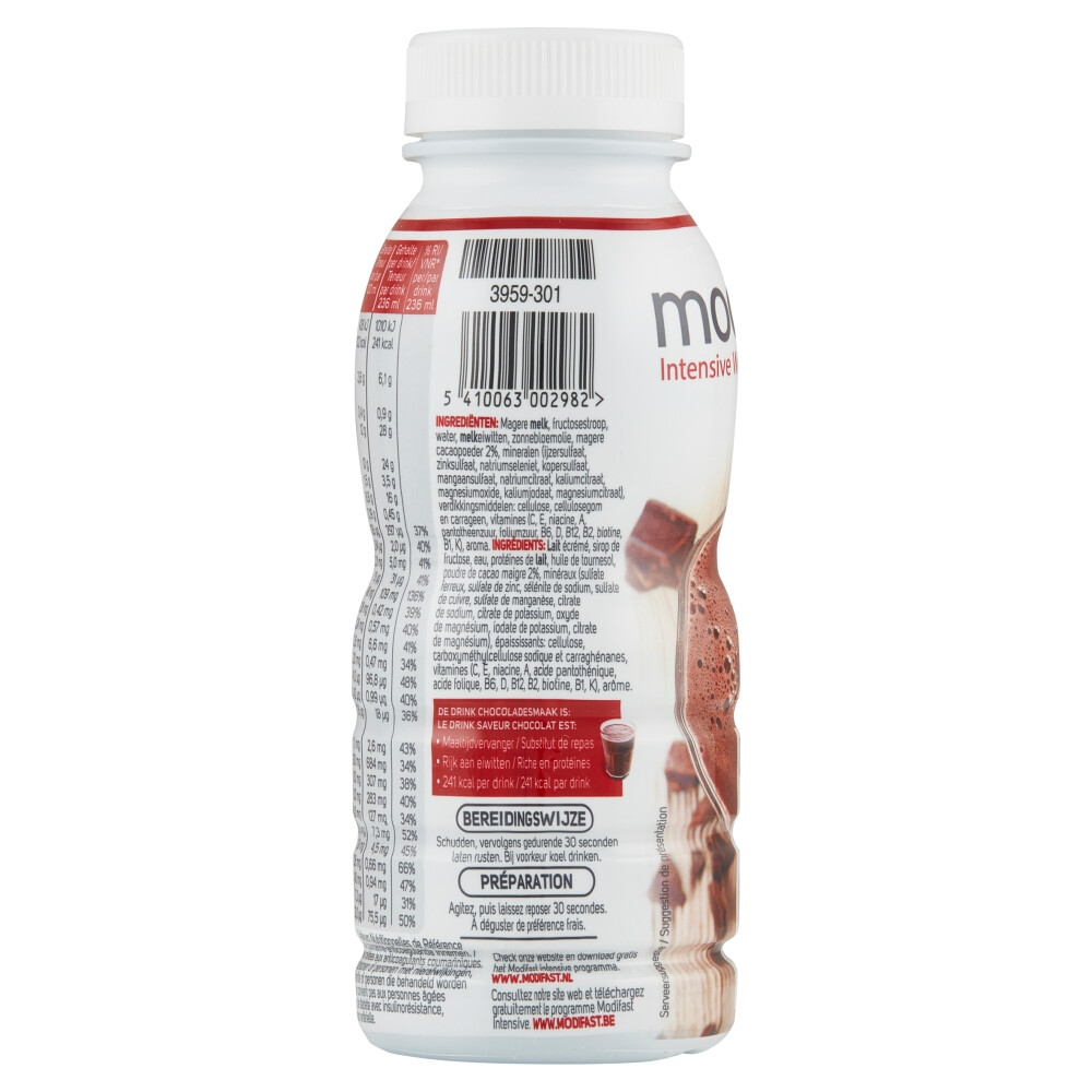 4x Modifast Intensive Drink Chocolade236 ml
