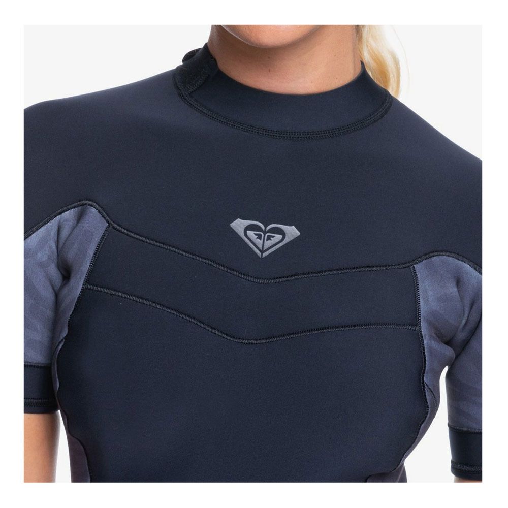 Roxy SYNCRO BZ - Combinaison shorty 2/2mm Femme jet/black