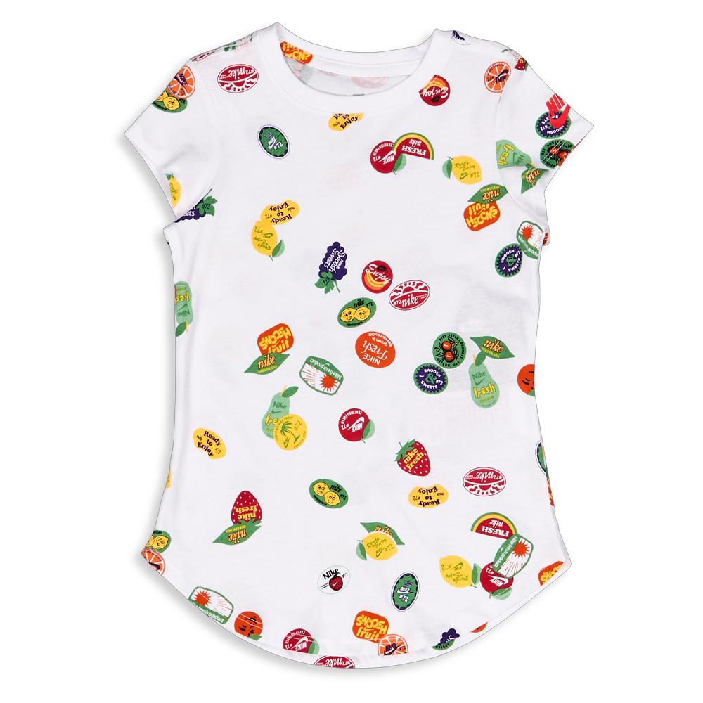 Nike T-shirt Blanc/Vert Fille Nike Sole