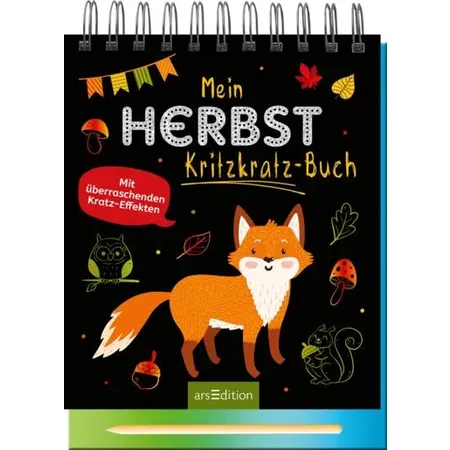 ars Edition Mein Herbst-Kritzkratz-Buch