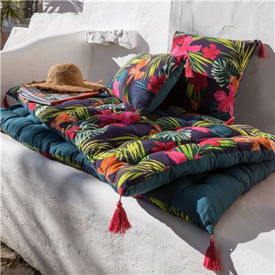 Futon motif exotique