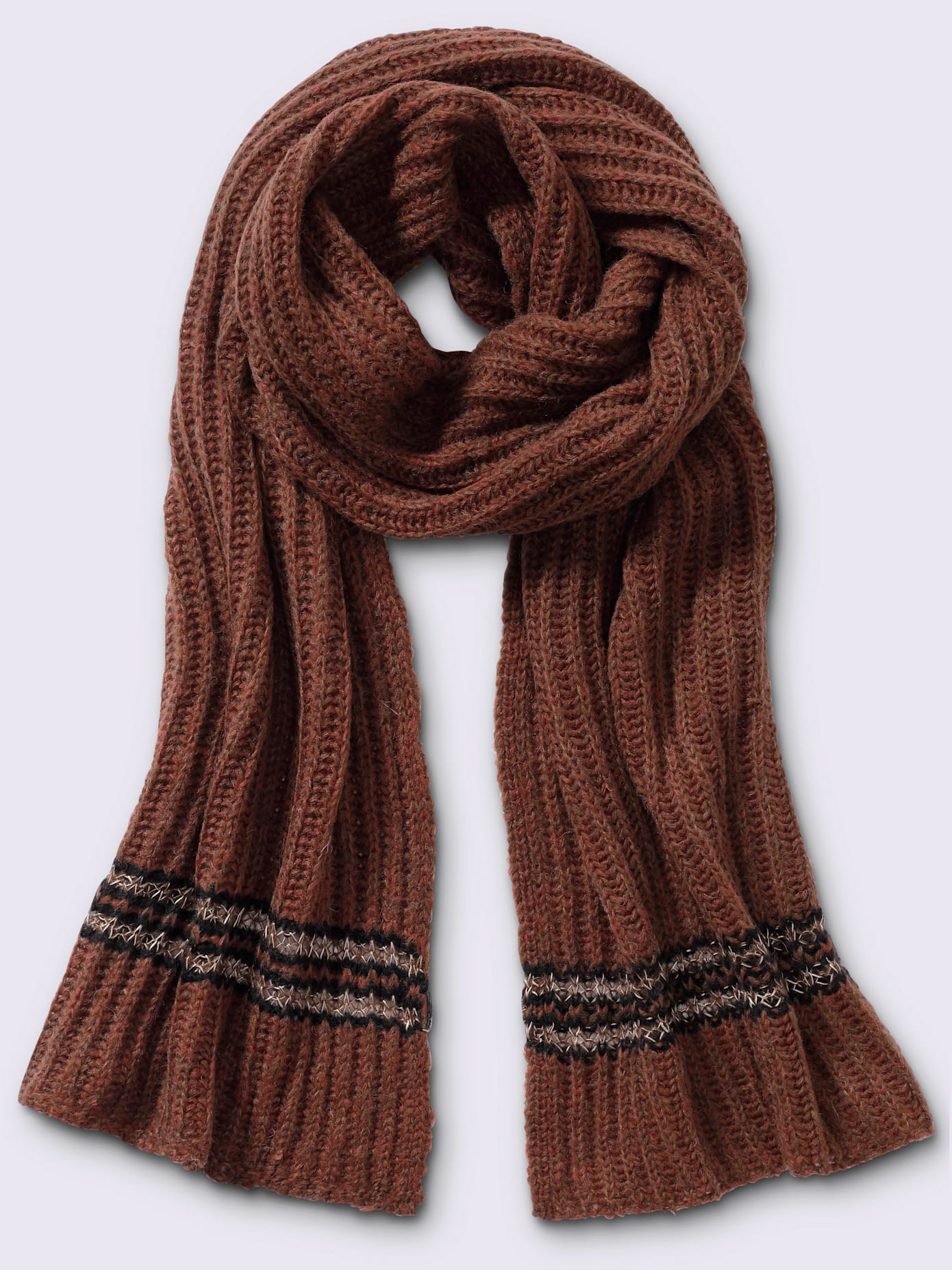 Écharpe grosse maille douce