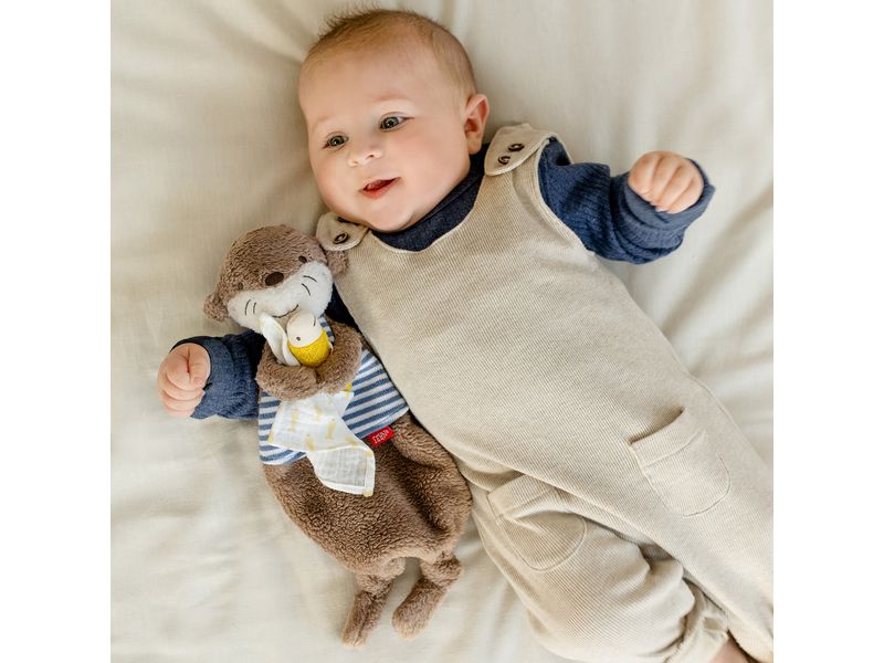 fehn Schmusetuch Otter Spielkamerad und Einschlafhilfe für Babys
