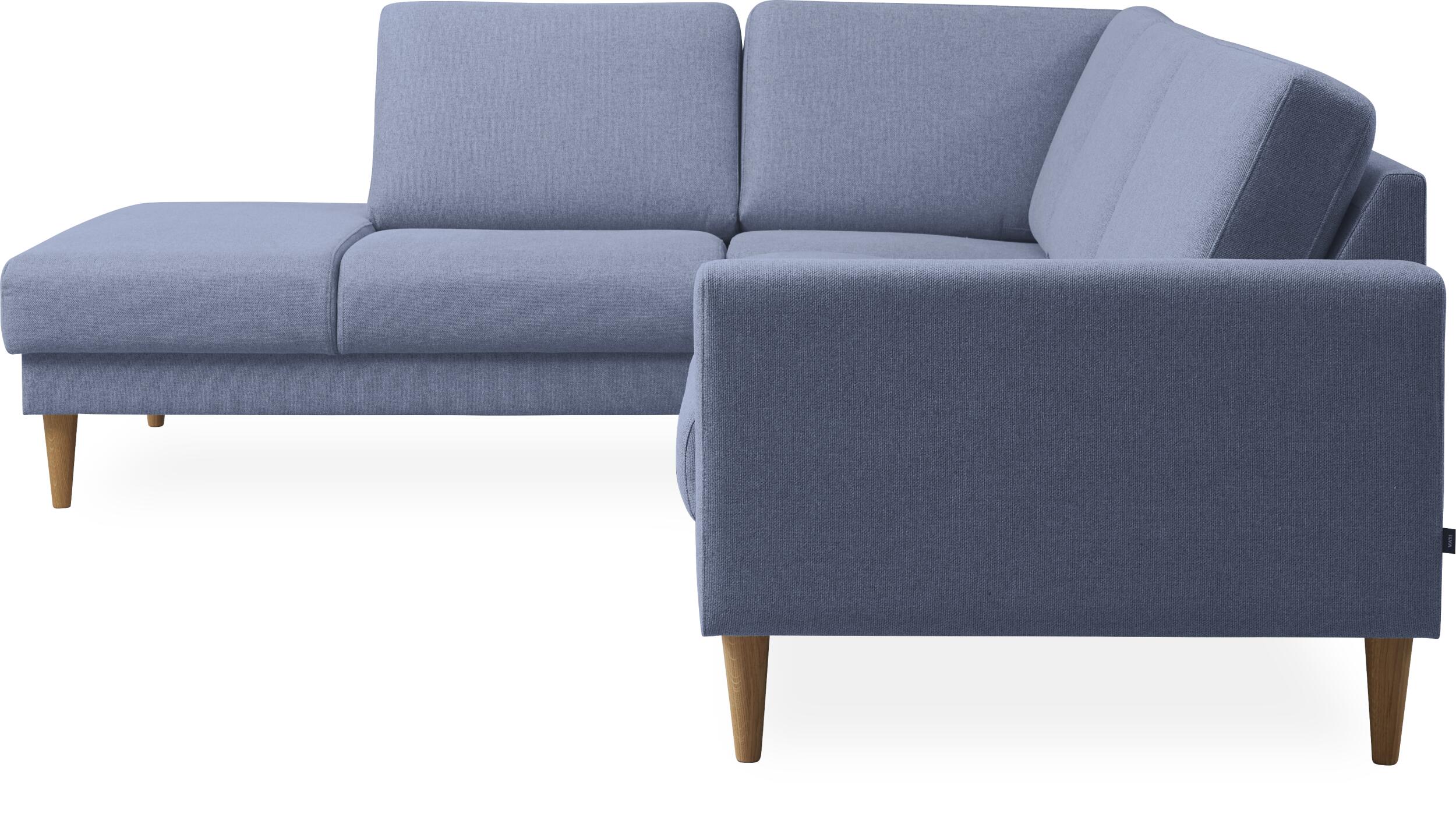 Linea venstrevendt hjørnesofa med pufafslutning