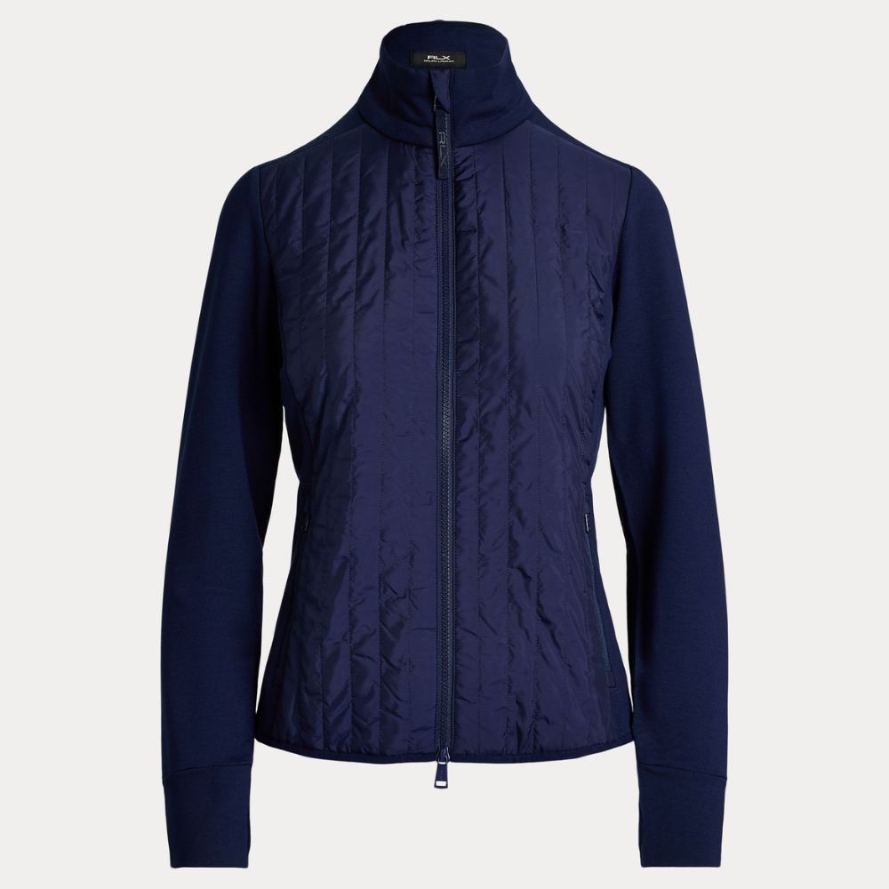 Quilted Full Zip Jakke Dame Navy