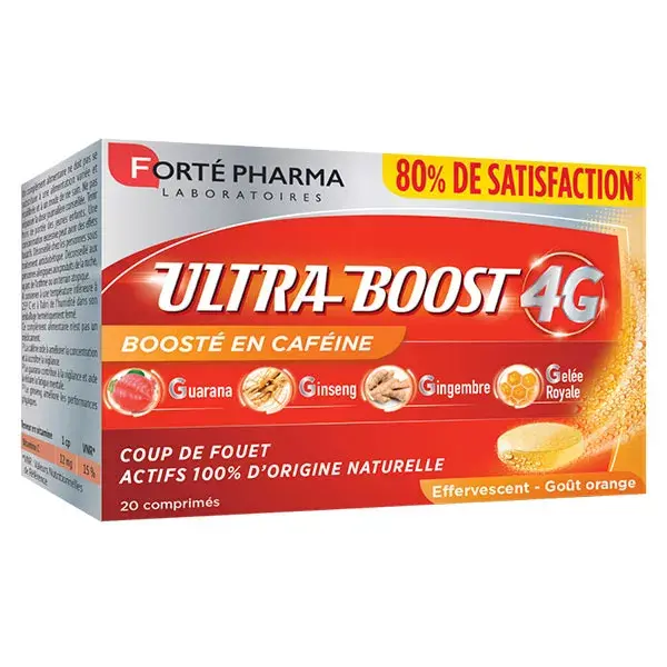 Forté Pharma Vitality4G Ultra Boost Energy Booster 20 comprimidos efervescentes