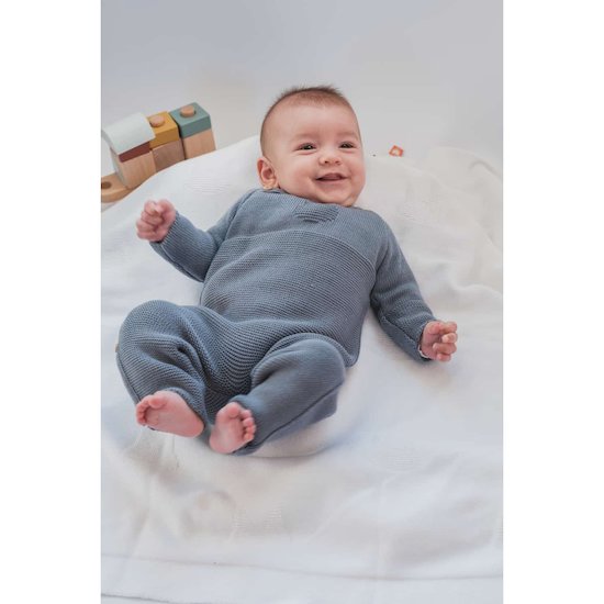 Petits chats Combinaison en tricot   Blanc        de               La Manufacture de Layette