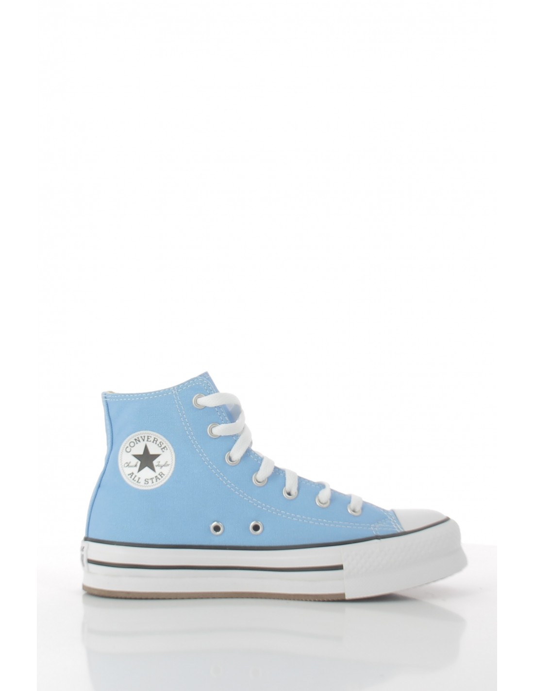 converse Sneakers montantes femme ctas eva lift hi lt. blue/white/black