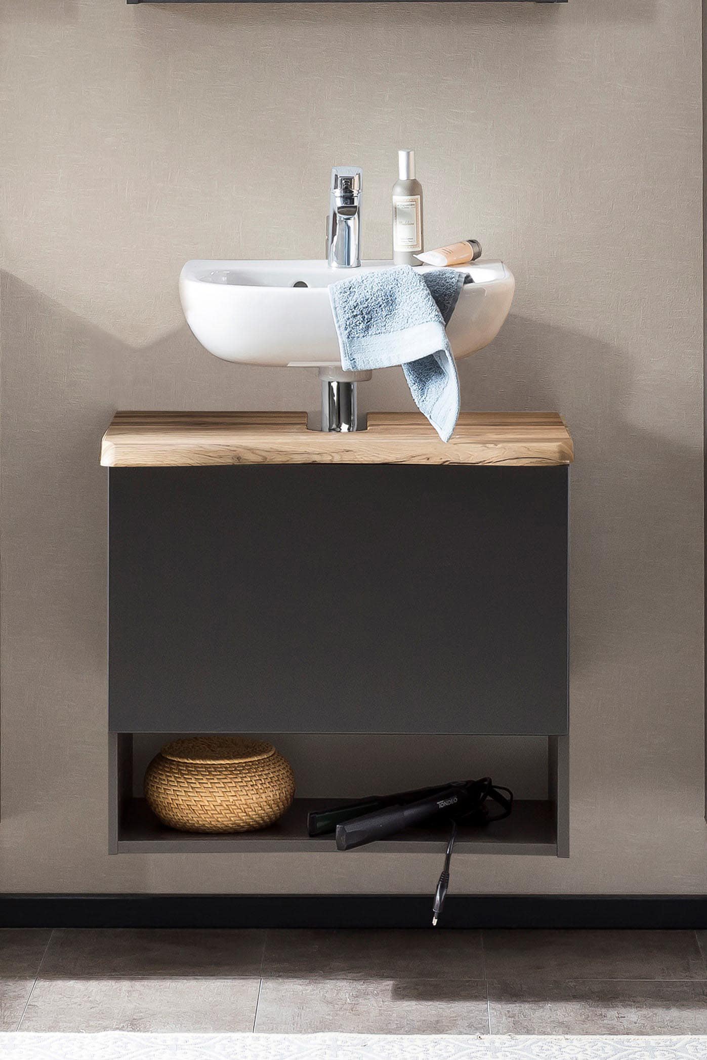 Bad-Waschbeckenunterschrank ANTWERPEN grau 61cm