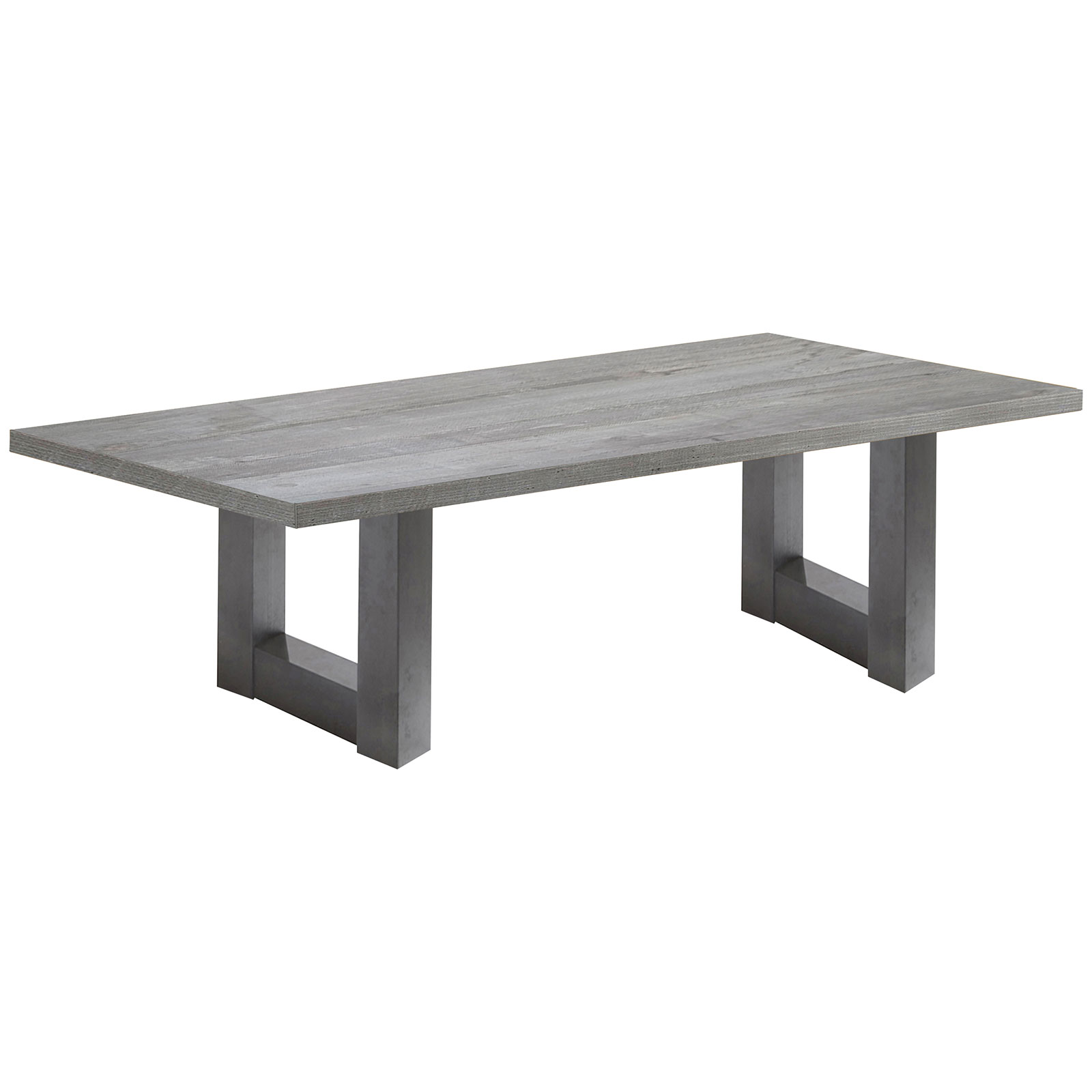 Couchtisch - Graphit-Beton - U-Gestell - 120x70 cm