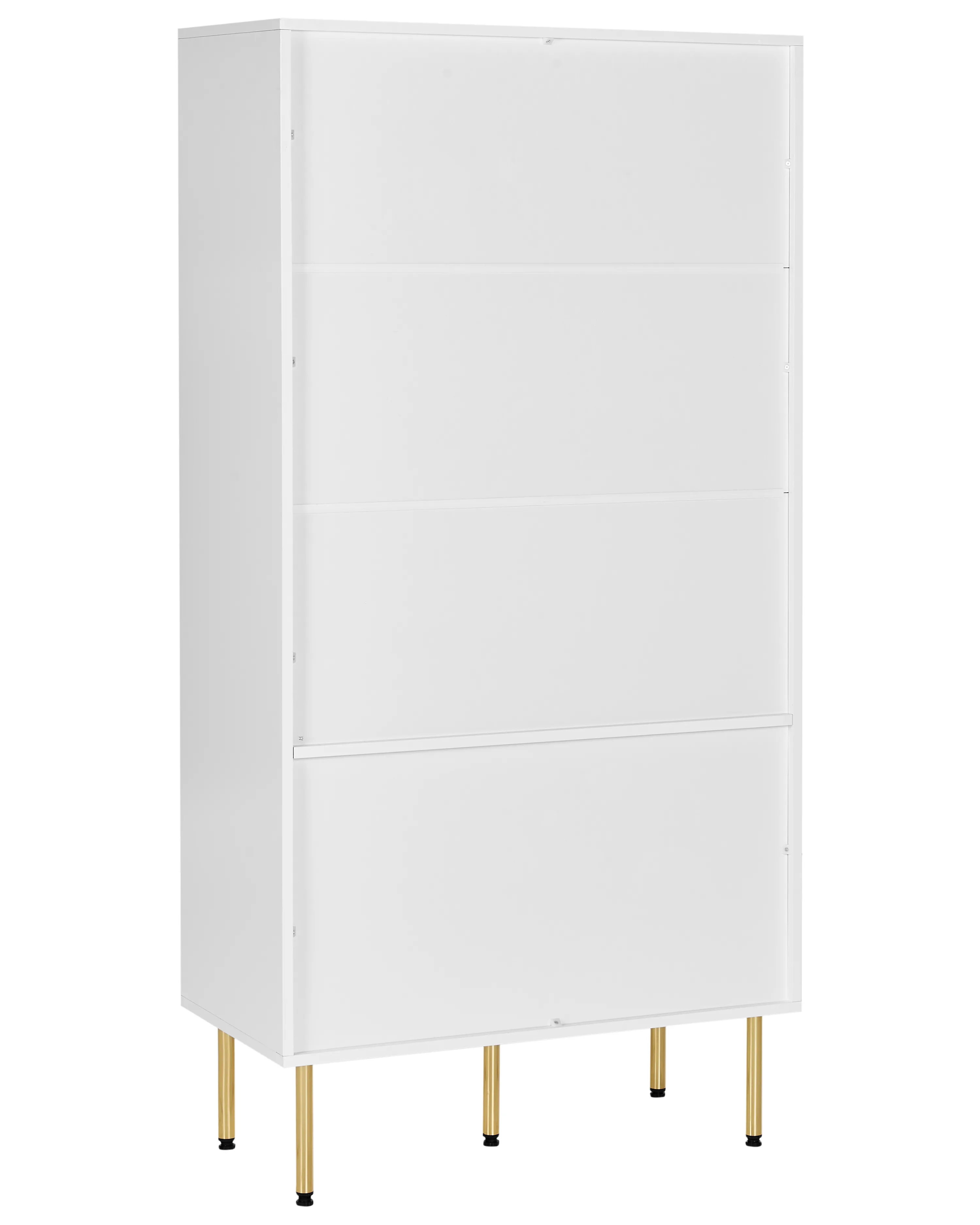 Glazen vitrinekast MILORA 80 cm Wit