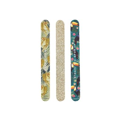 Legami - Set de 3 lime à ongles - motif jungle