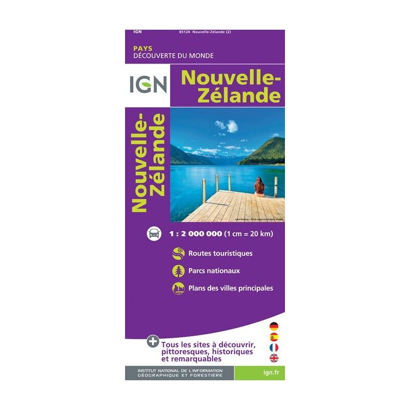 Nouvelle-Zélande - Carte topographique