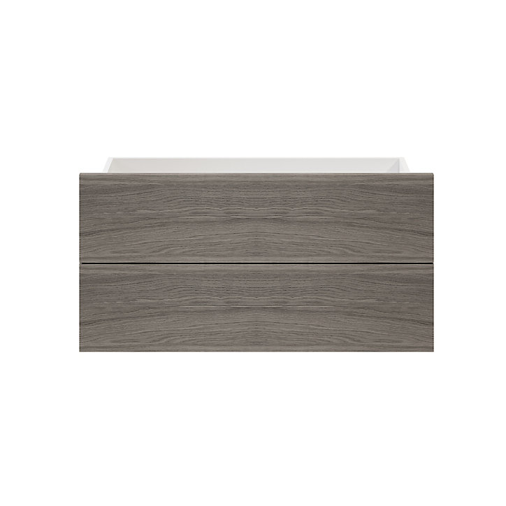 Lot de 2 tiroirs effet chêne grisé GoodHome Atomia H. 18,5 x L. 74,4 x P. 30 cm