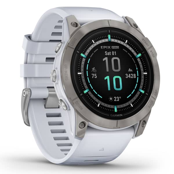 Montre cardio GPS GARMIN EPIX PRO (G2) 51MM SAPPHIRE SAPPHIRE/TITANE WHITE