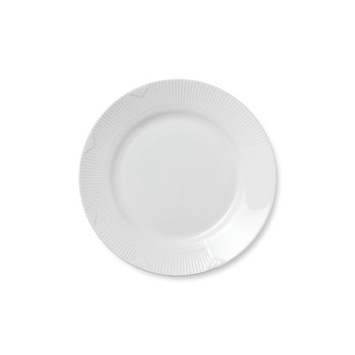 Royal Copenhagen Hvid Elements Middagstallerken, Ø25 cm