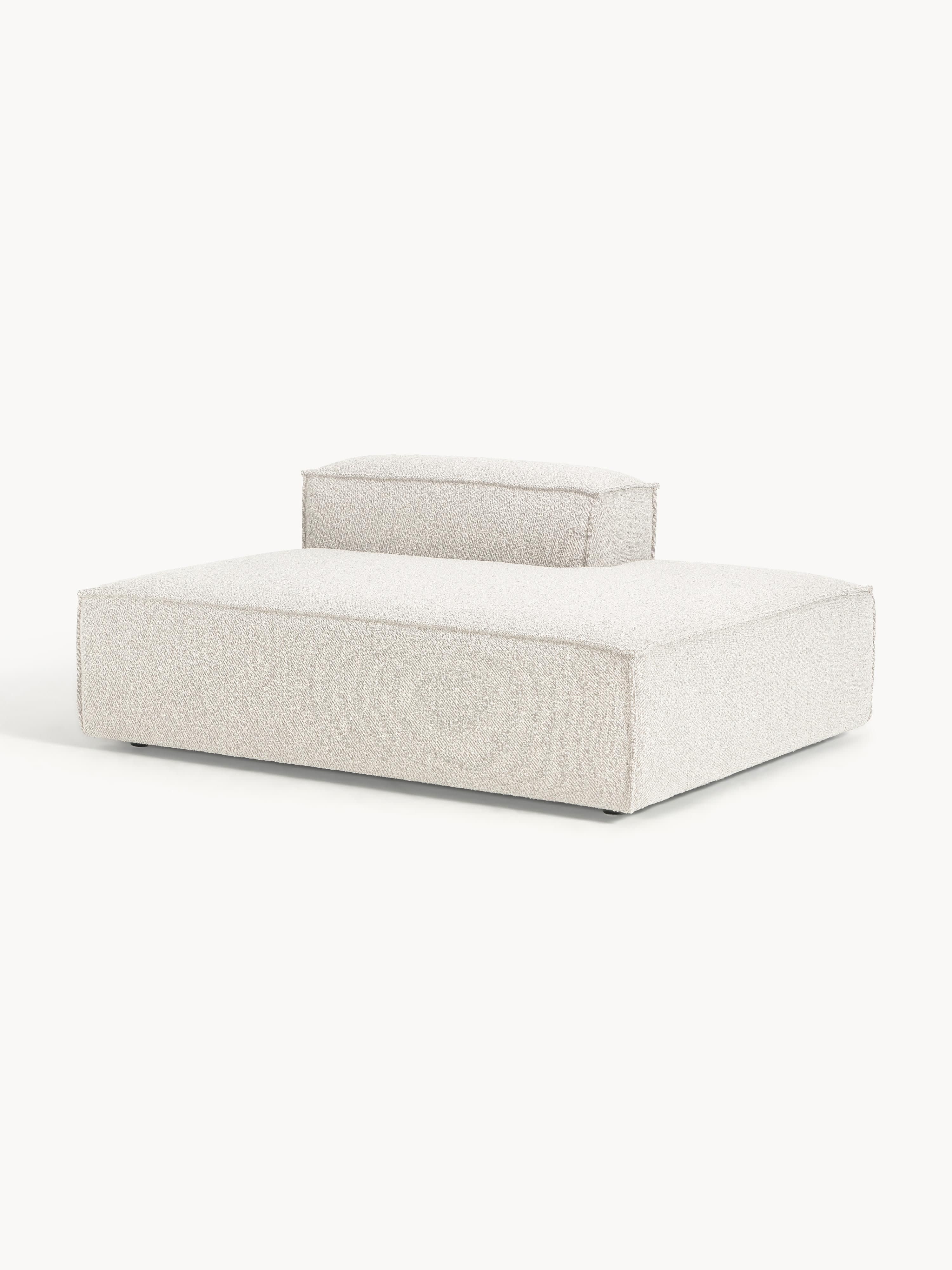 Chaise longue module Lennon van bouclé