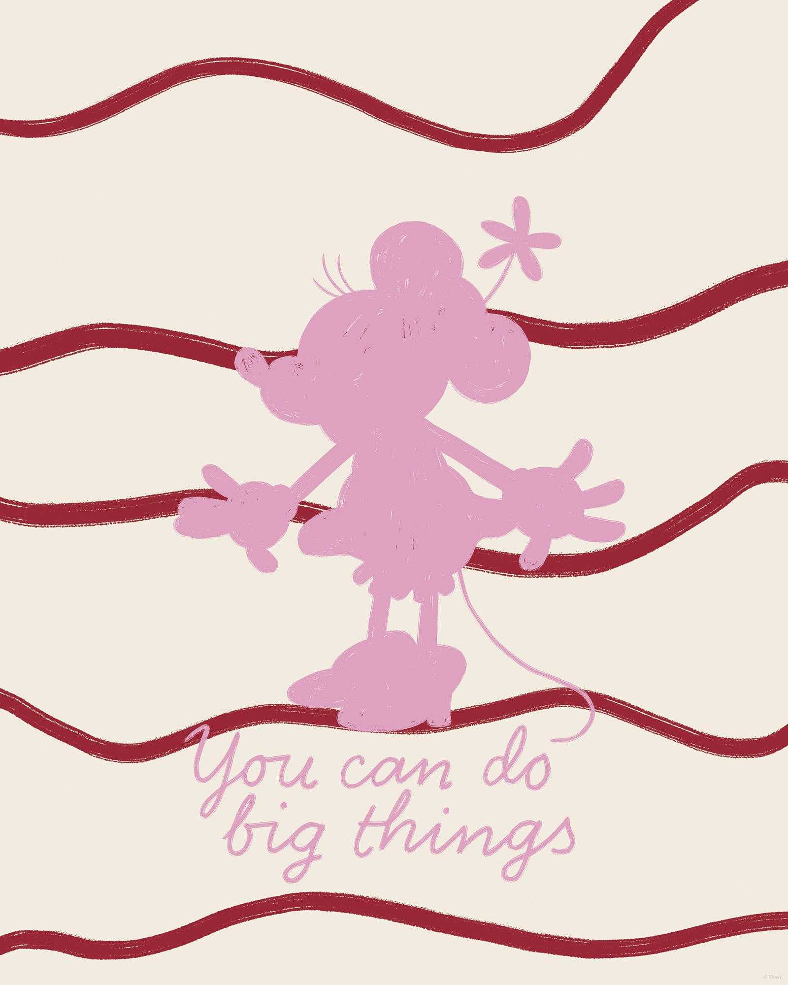 Komar Wandbild »Disney Minnie Mouse You Can Do Big Things« Disney Set, 1 Stk. tlg. 40 x 50 cm (Breite x Höhe) - Kinderzimmer, Dekoration