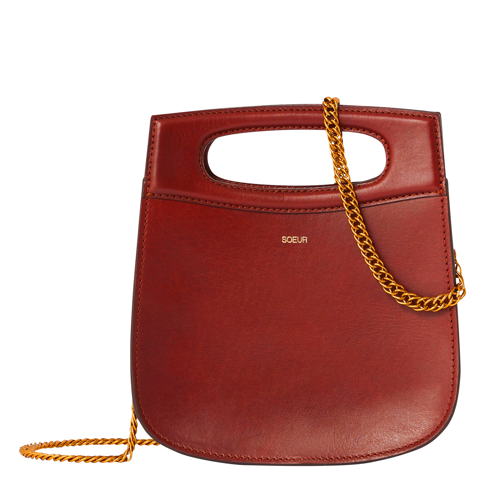 CHERI MINI - Sac bandoulière en cuir | Marron