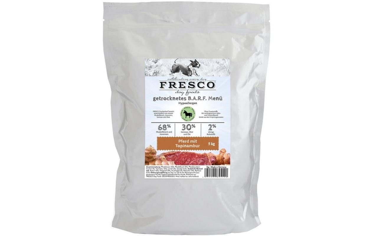 Trockenfutter Hypoallergen-Menü Pferd mit Topinambur, 5 kg<br>Luftgetrocknetes BARF Futter für ausgewachsene Hunde