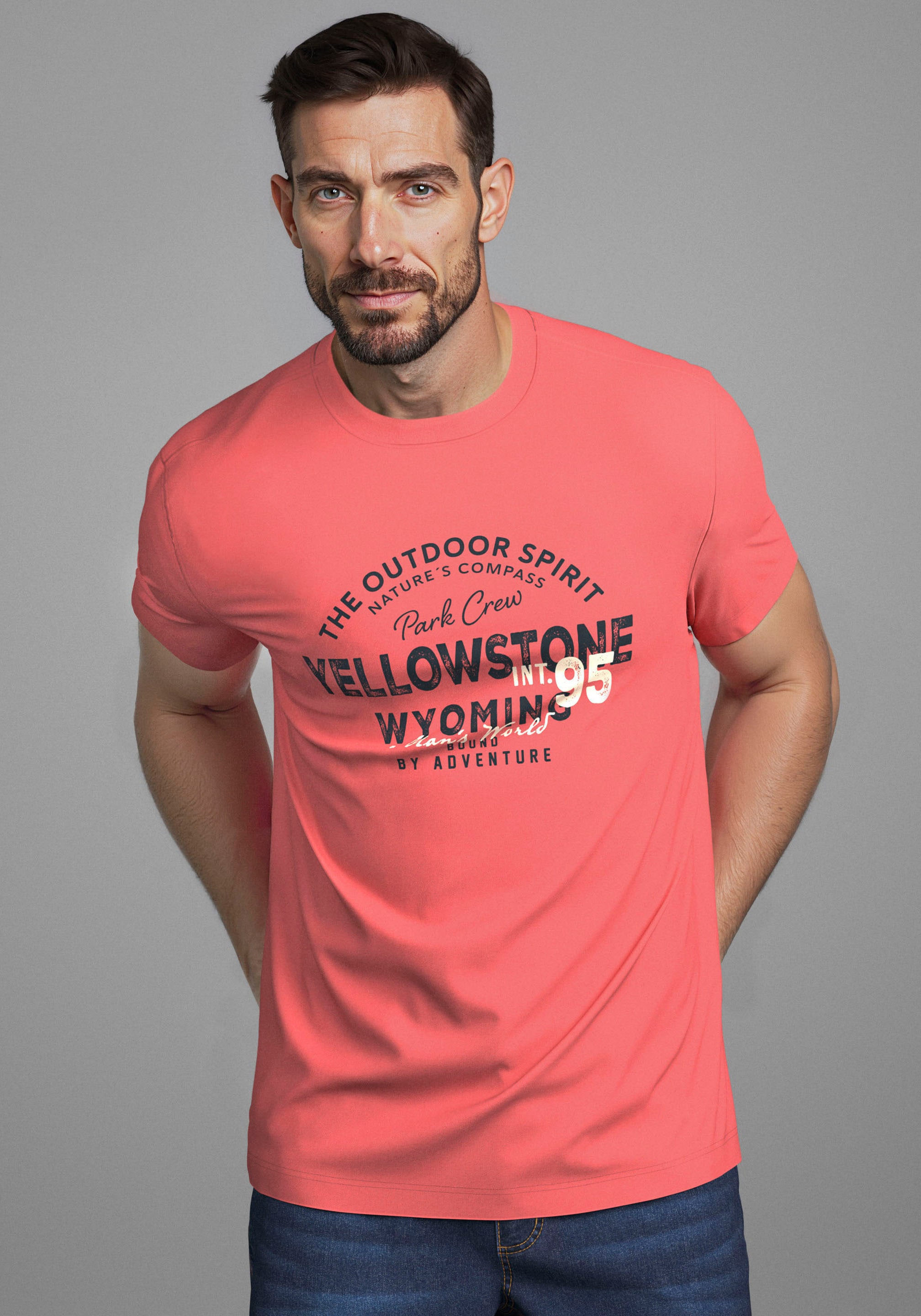 Man's World Rundhalsshirt »Neue Kollektion!«, mit Print