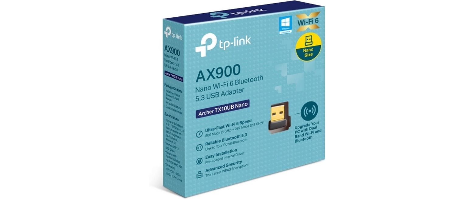 WLAN-AX USB-Stick Archer TX10UB Nano Wi‑Fi 6 BT 5.3AX900 Nano Wi‑Fi 6 Bluetooth 5.3 USB‑Adapter