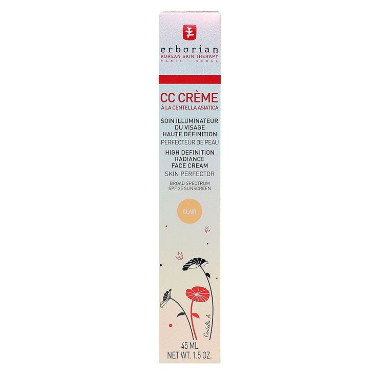CC crème Centella asiatica soin illuminateur visage SPF25 teinte claire 45ml