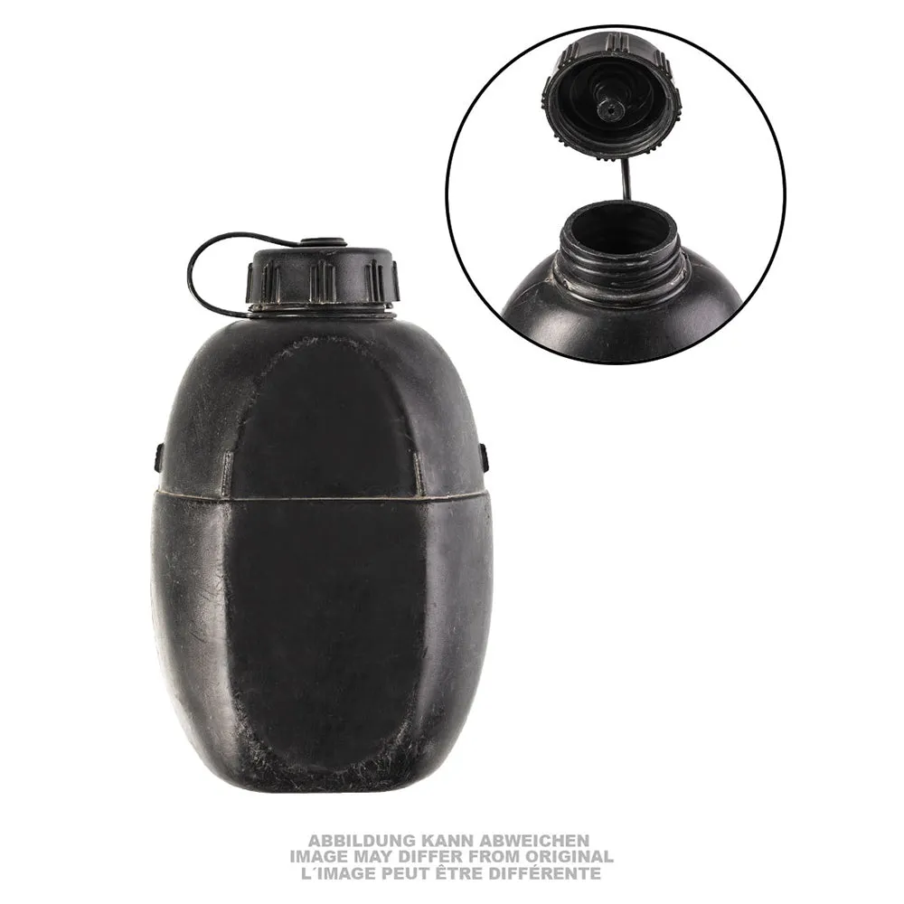 British Army -  Britische Feldflasche Kunststoff schwarz gebraucht