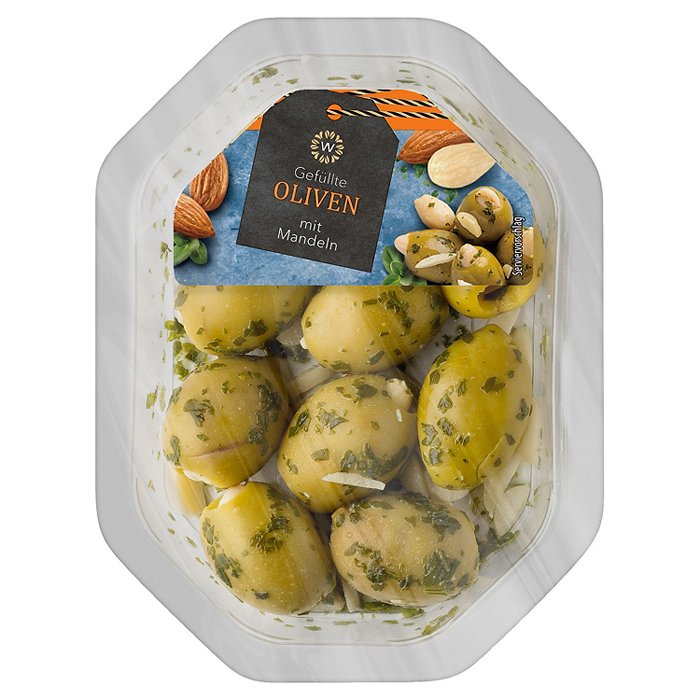 WONNEMEYER Olivenvariationen 100 g, Oliven mit Mandel