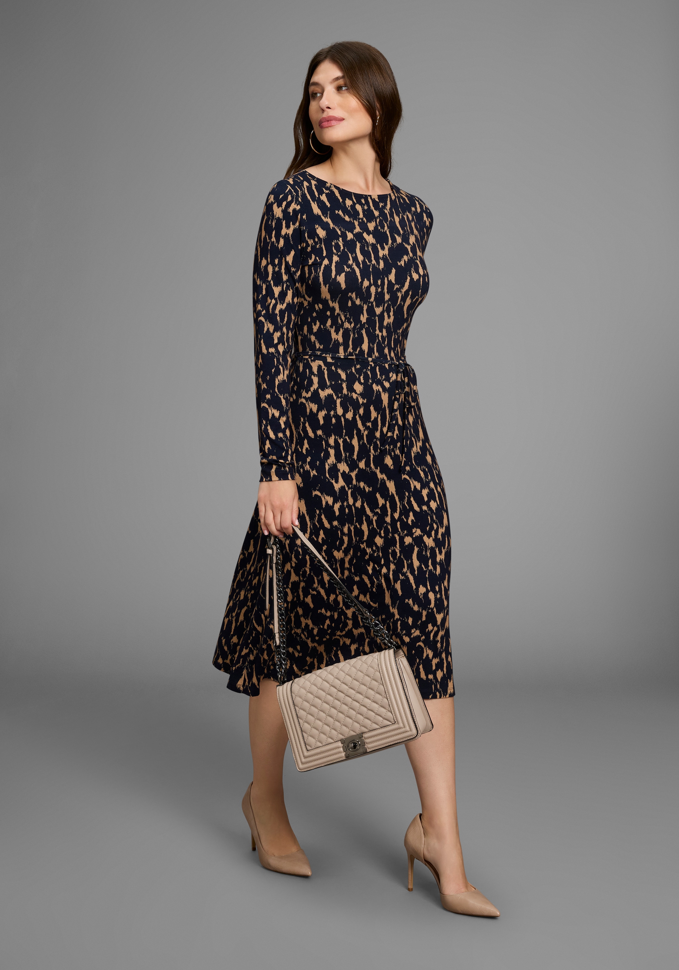 HECHTER PARIS Jerseykleid mit modernem Print