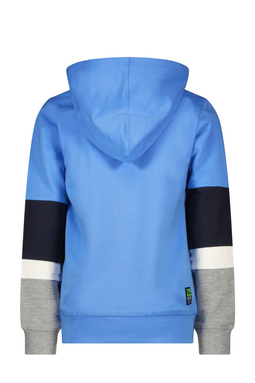 TYGO & vito hoodie Hein helderblauw/grijs/donkerblauw