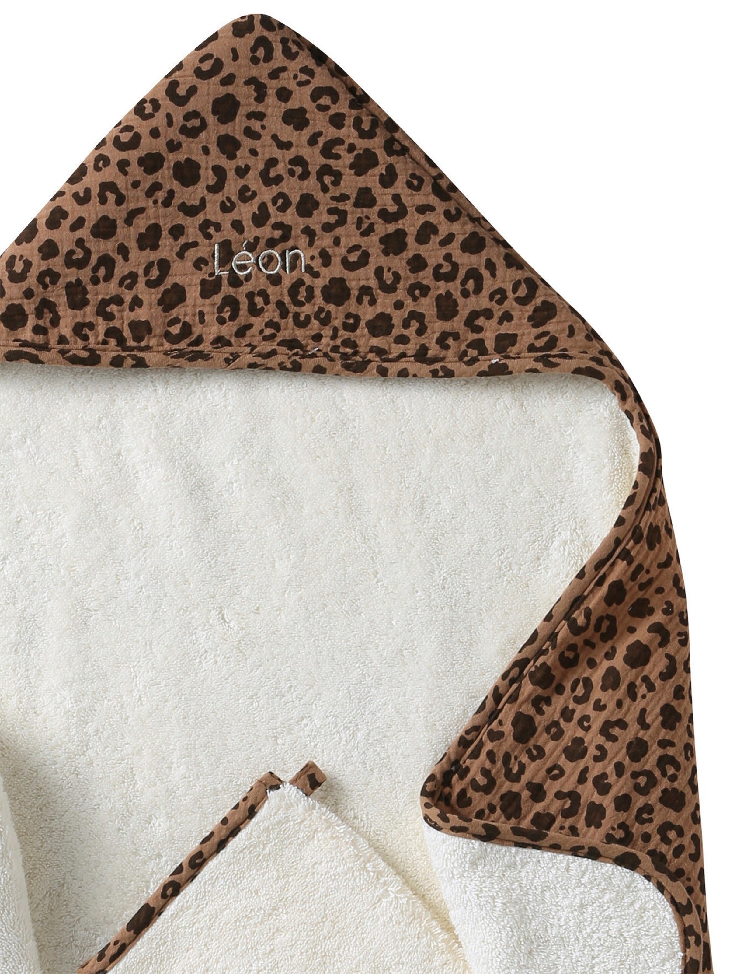 Envie de Fraise Bio-Kollektion: Baby Geschenkset aus Badecape & Waschhandschuh wollweiß