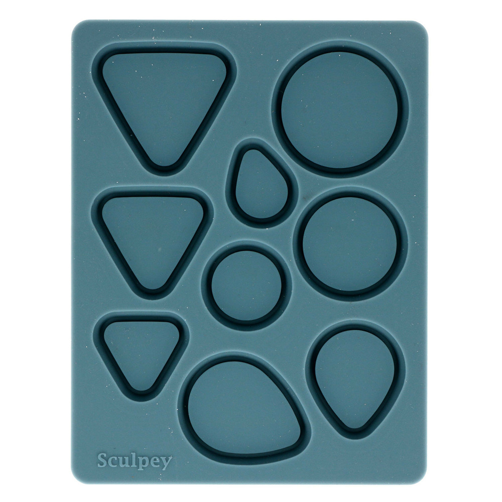 Moule en silicone 9 formes pour bijoux - sculpey