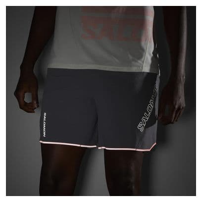 Short Salomon Sense Aero 7in Gris Homme